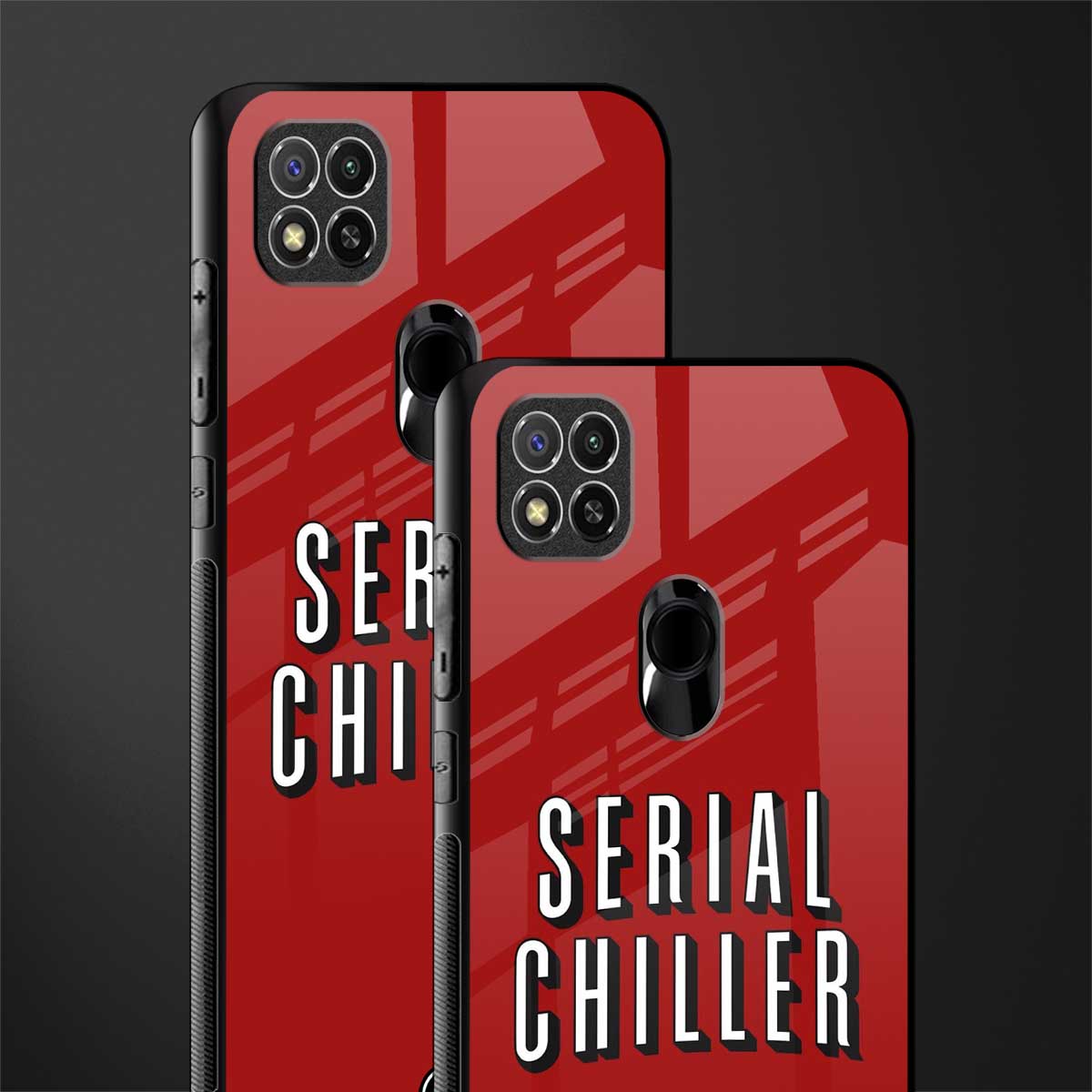 serial chiller netflix glass case for redmi 9c image-2
