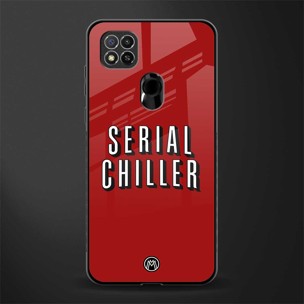 serial chiller netflix glass case for redmi 9c image