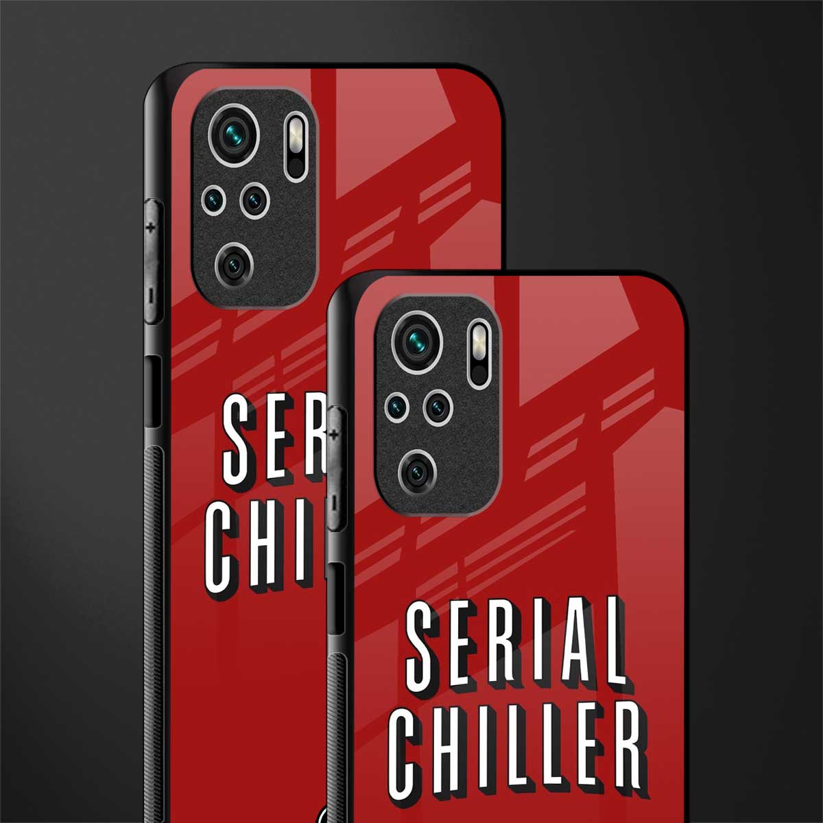 serial chiller netflix glass case for redmi note 10s image-2
