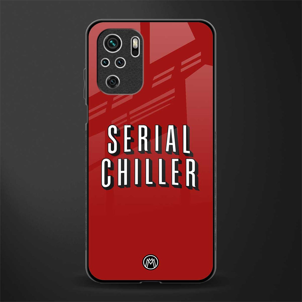 serial chiller netflix glass case for redmi note 10s image