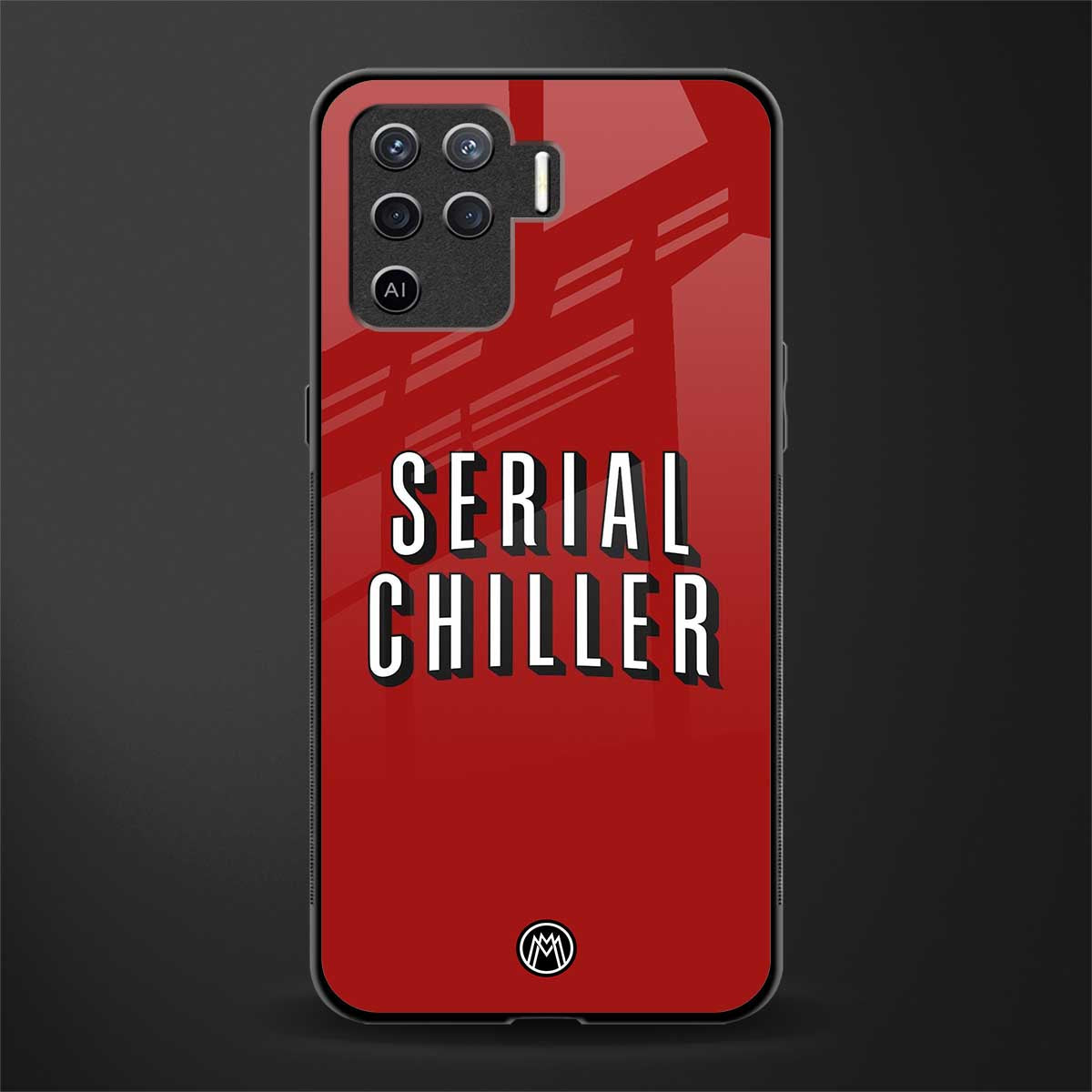 serial chiller netflix glass case for oppo f19 pro image