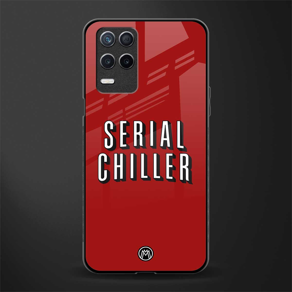serial chiller netflix glass case for realme 8 5g image