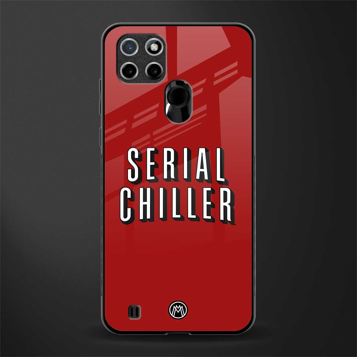 serial chiller netflix glass case for realme c21 image