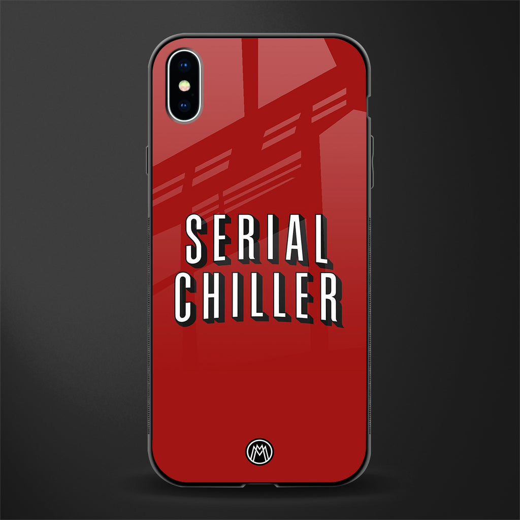 serial chiller netflix glass case for iphone xs max image