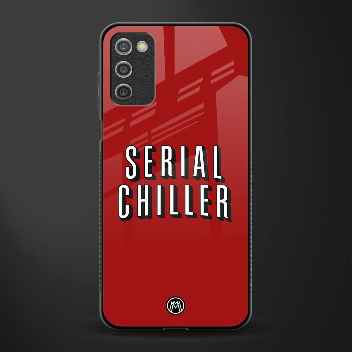 serial chiller netflix glass case for samsung galaxy a03s image
