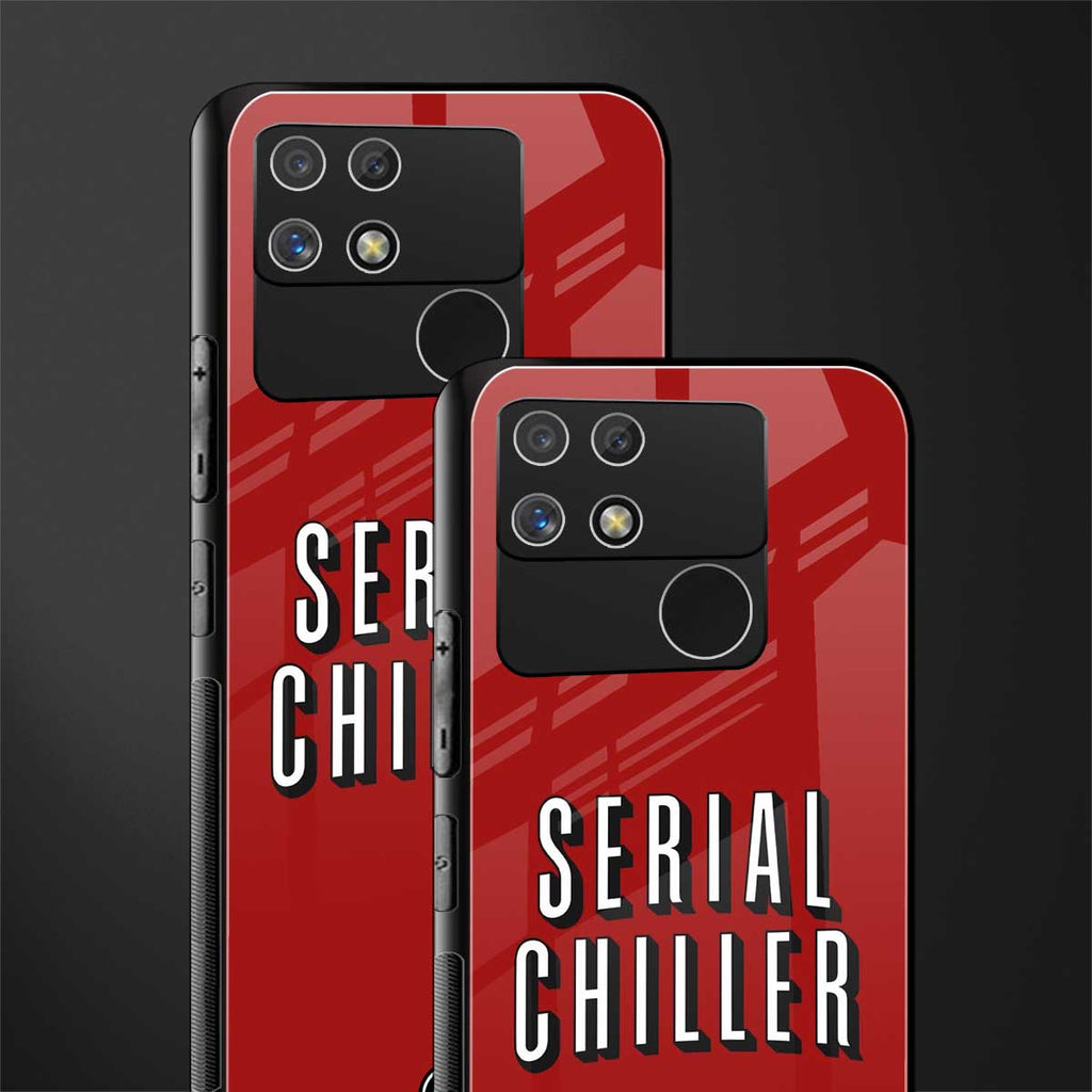 serial chiller netflix back phone cover | glass case for realme narzo 50a