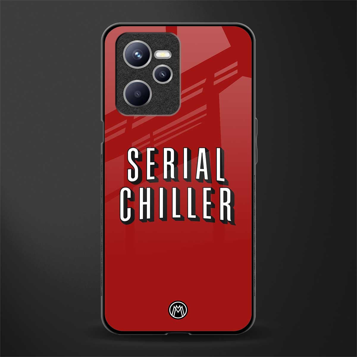 serial chiller netflix glass case for realme c35 image