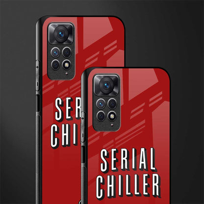 serial chiller netflix back phone cover | glass case for redmi note 11 pro plus 4g/5g