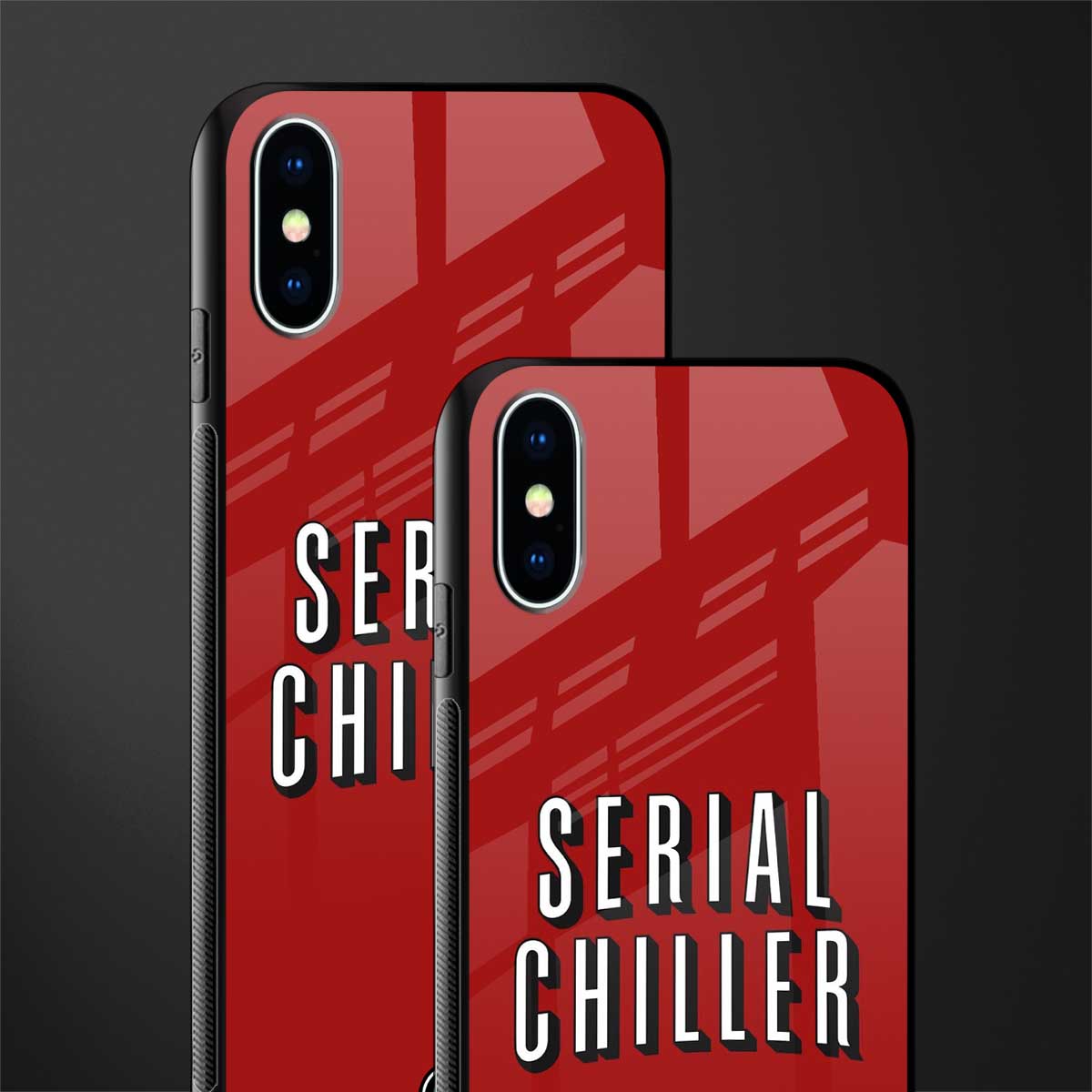 serial chiller netflix glass case for iphone xs image-2