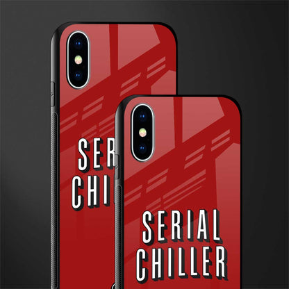 serial chiller netflix glass case for iphone xs image-2