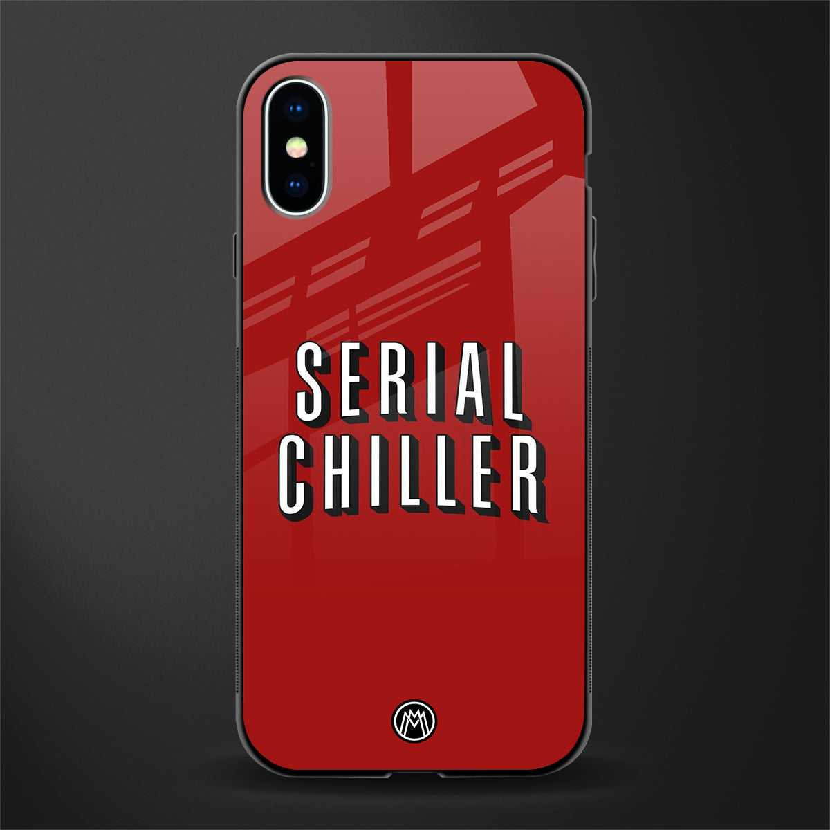 serial chiller netflix glass case for iphone xs image