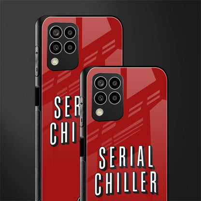 serial chiller netflix back phone cover | glass case for samsung galaxy m33 5g