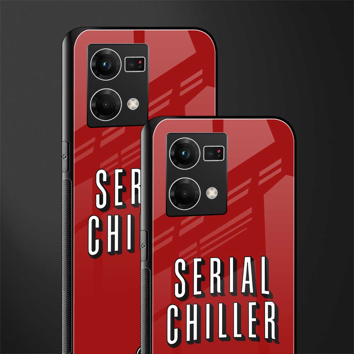 serial chiller netflix back phone cover | glass case for oppo f21 pro 4g