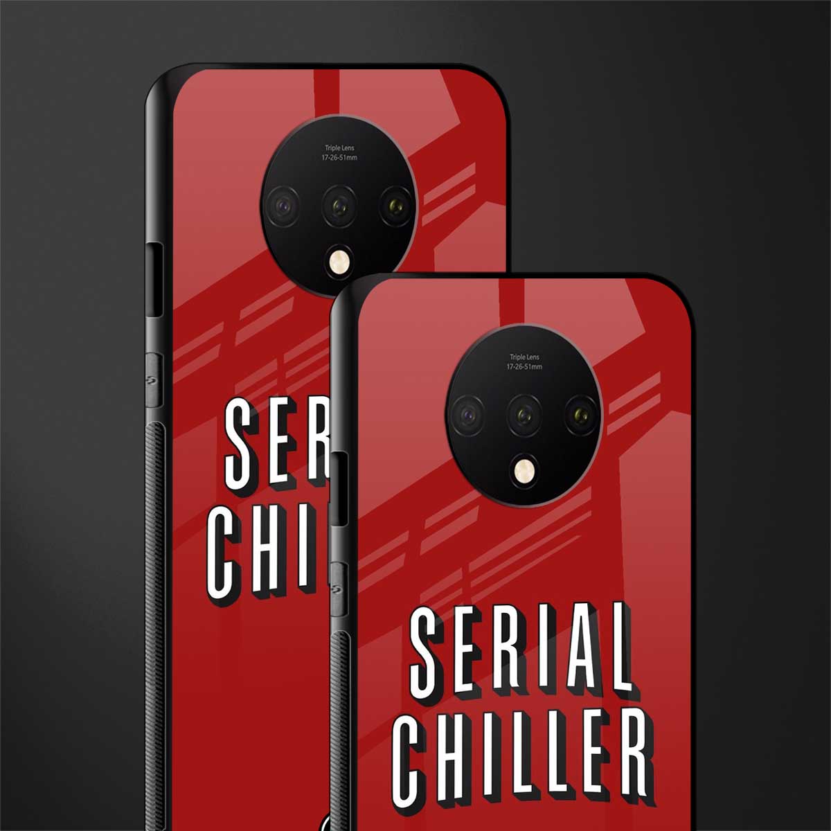 serial chiller netflix glass case for oneplus 7t image-2