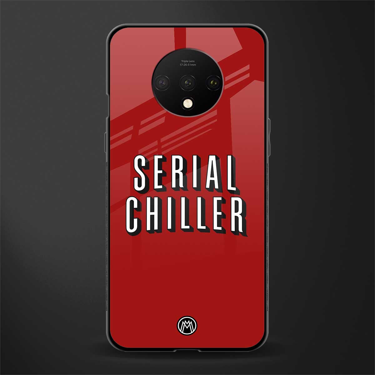 serial chiller netflix glass case for oneplus 7t image