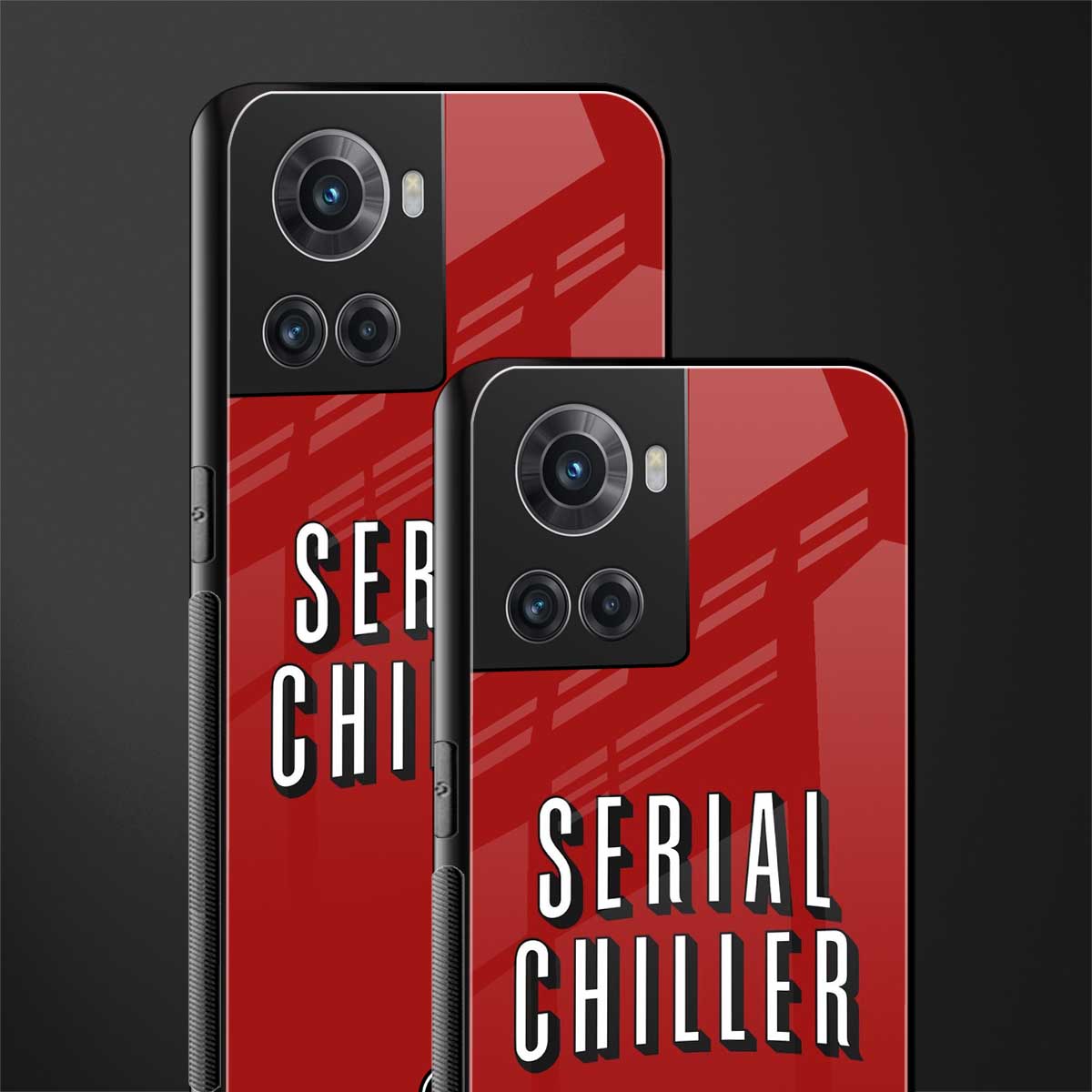 serial chiller netflix back phone cover | glass case for oneplus 10r 5g