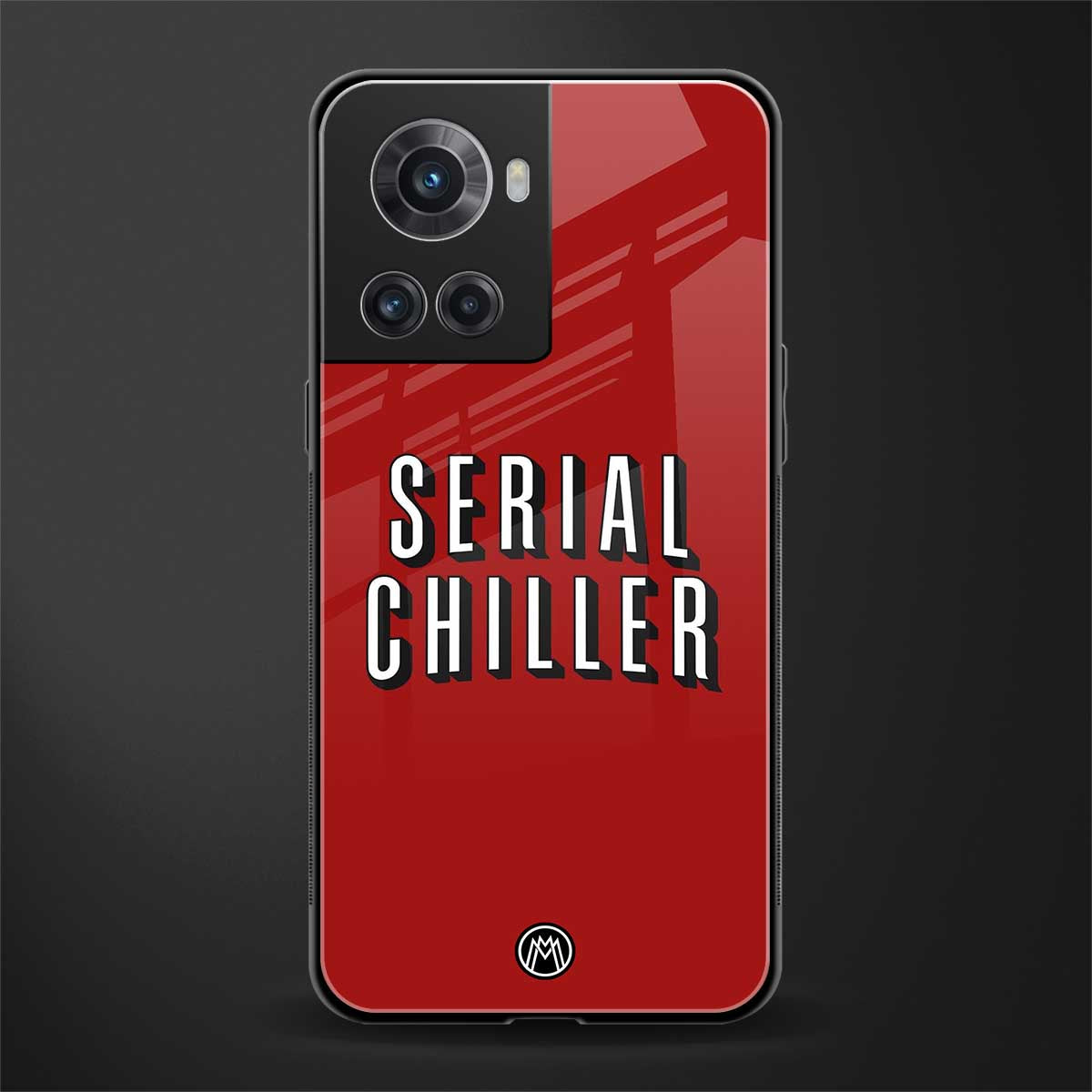 serial chiller netflix back phone cover | glass case for oneplus 10r 5g