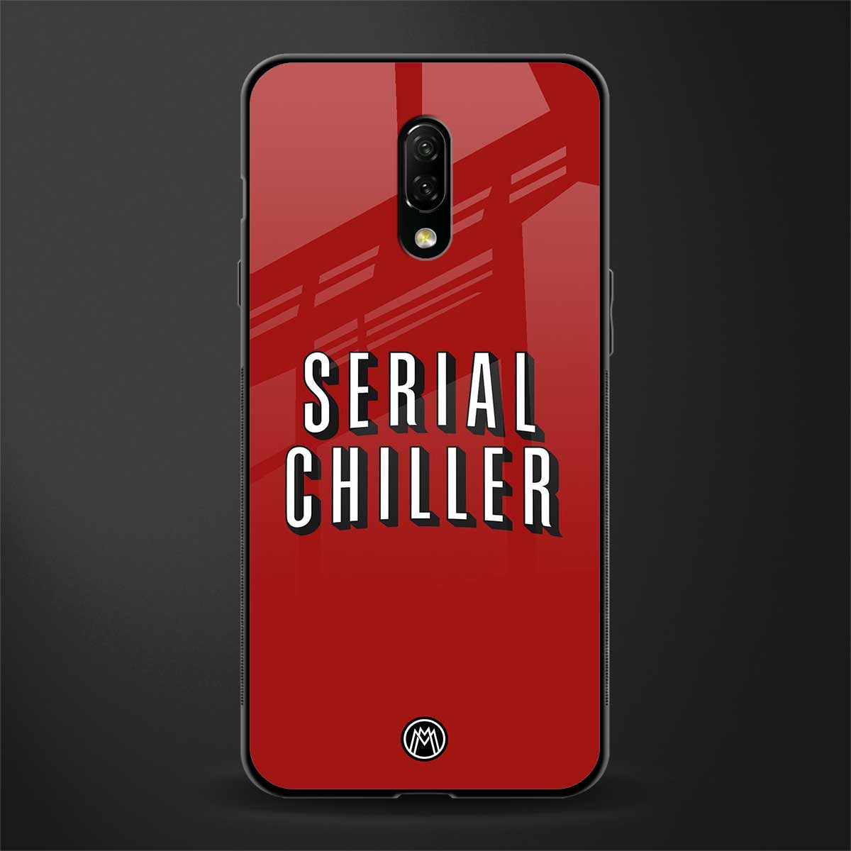serial chiller netflix glass case for oneplus 7 image