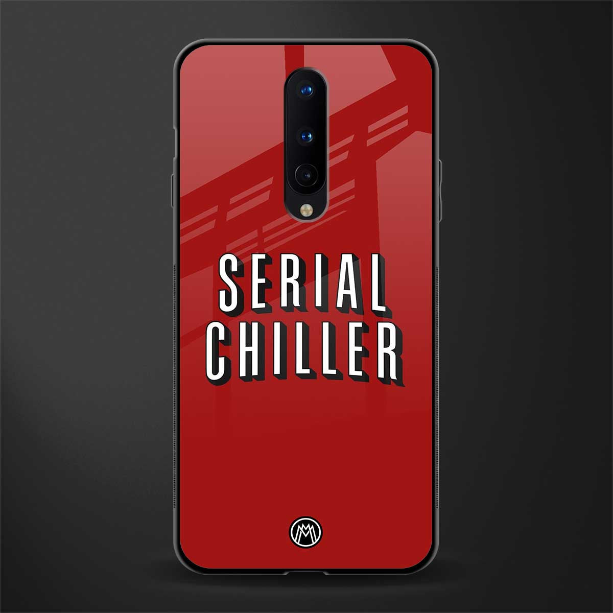 serial chiller netflix glass case for oneplus 8 image