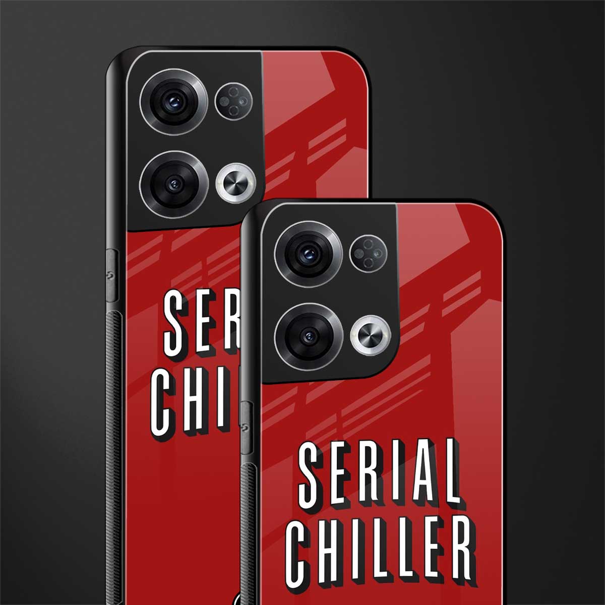 serial chiller netflix back phone cover | glass case for oppo reno 8