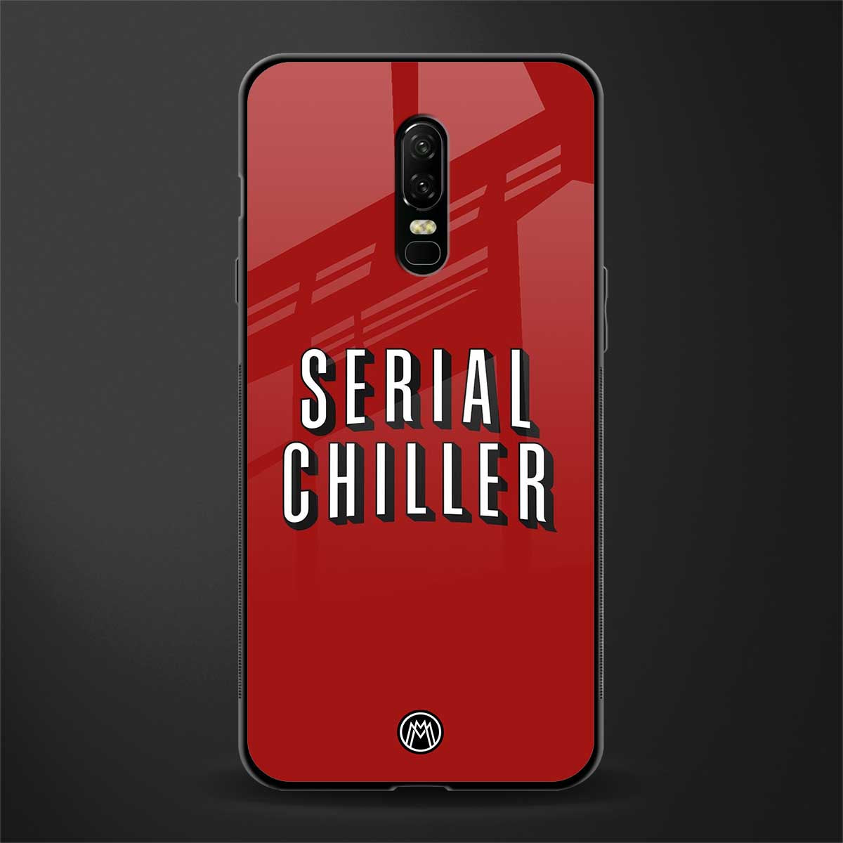 serial chiller netflix glass case for oneplus 6 image