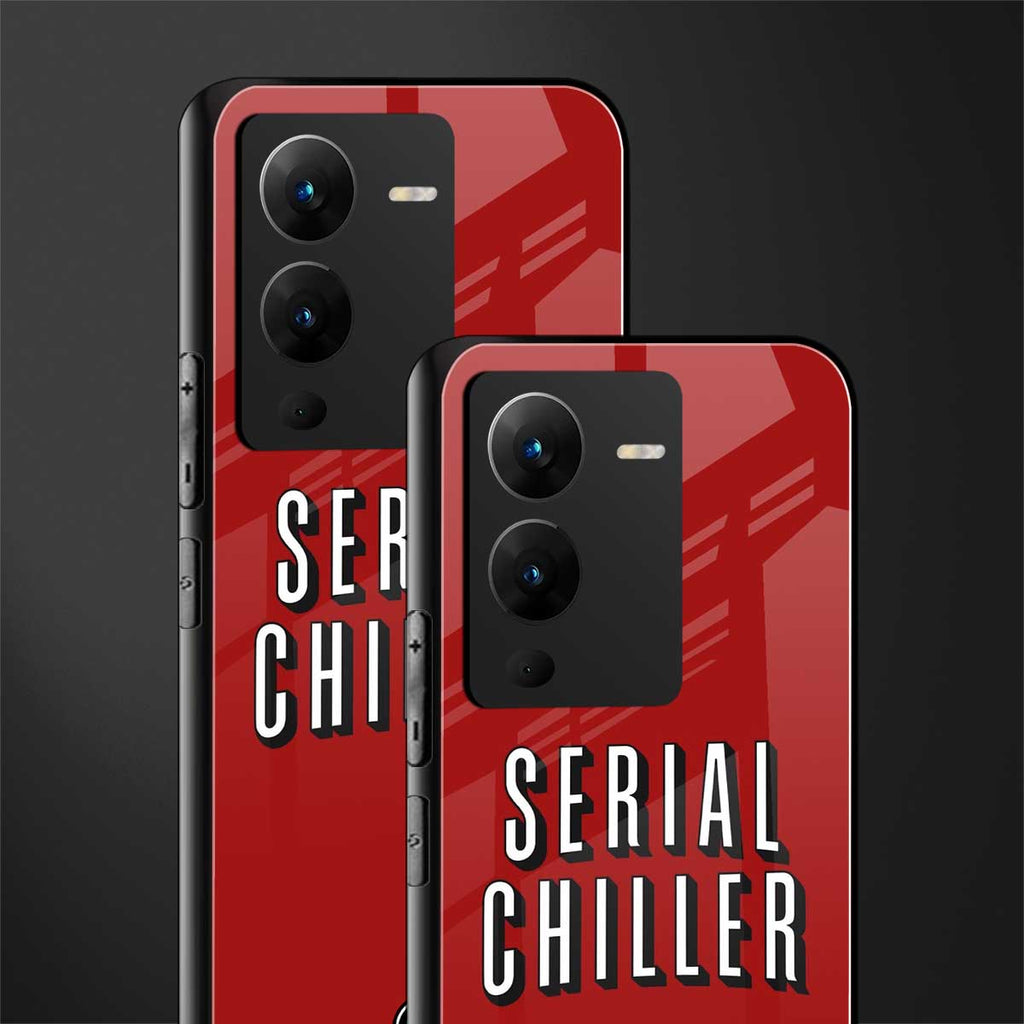 serial chiller netflix back phone cover | glass case for vivo v25 pro 5g