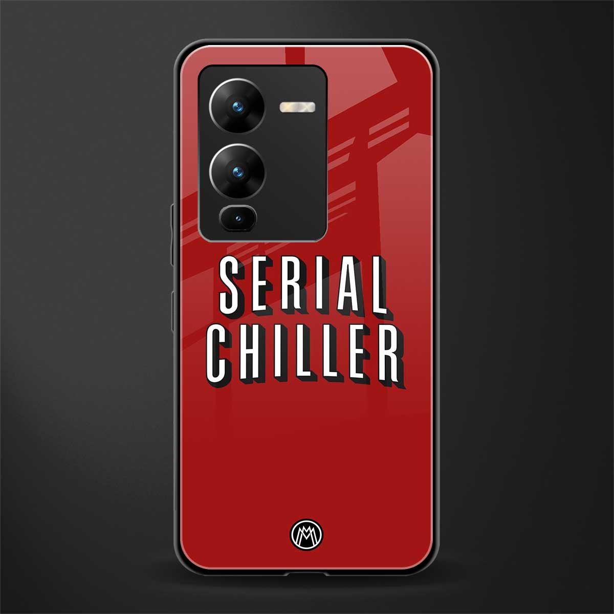 serial chiller netflix back phone cover | glass case for vivo v25 pro 5g