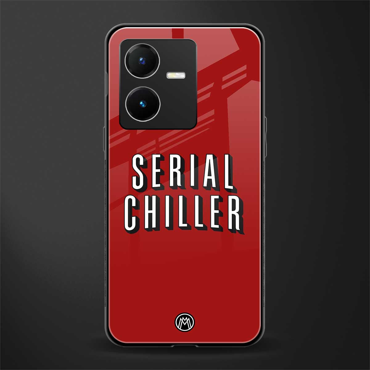 serial chiller netflix back phone cover | glass case for vivo y22