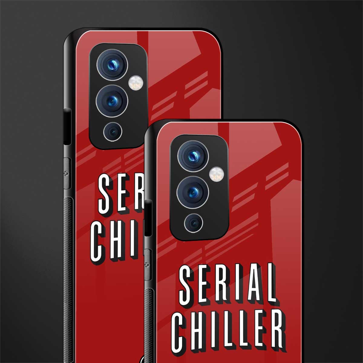 serial chiller netflix back phone cover | glass case for oneplus 9
