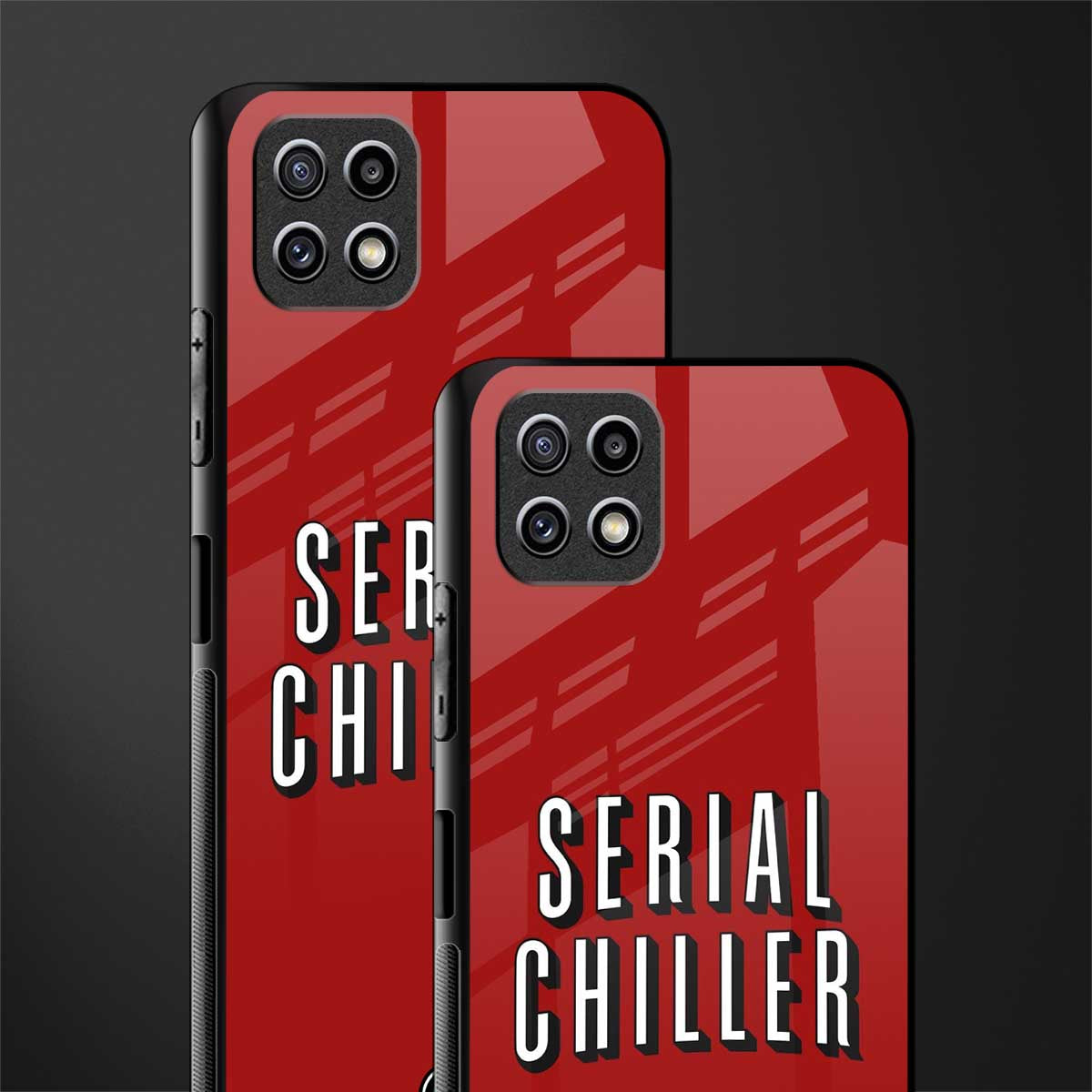 serial chiller netflix back phone cover | glass case for samsung galaxy f42