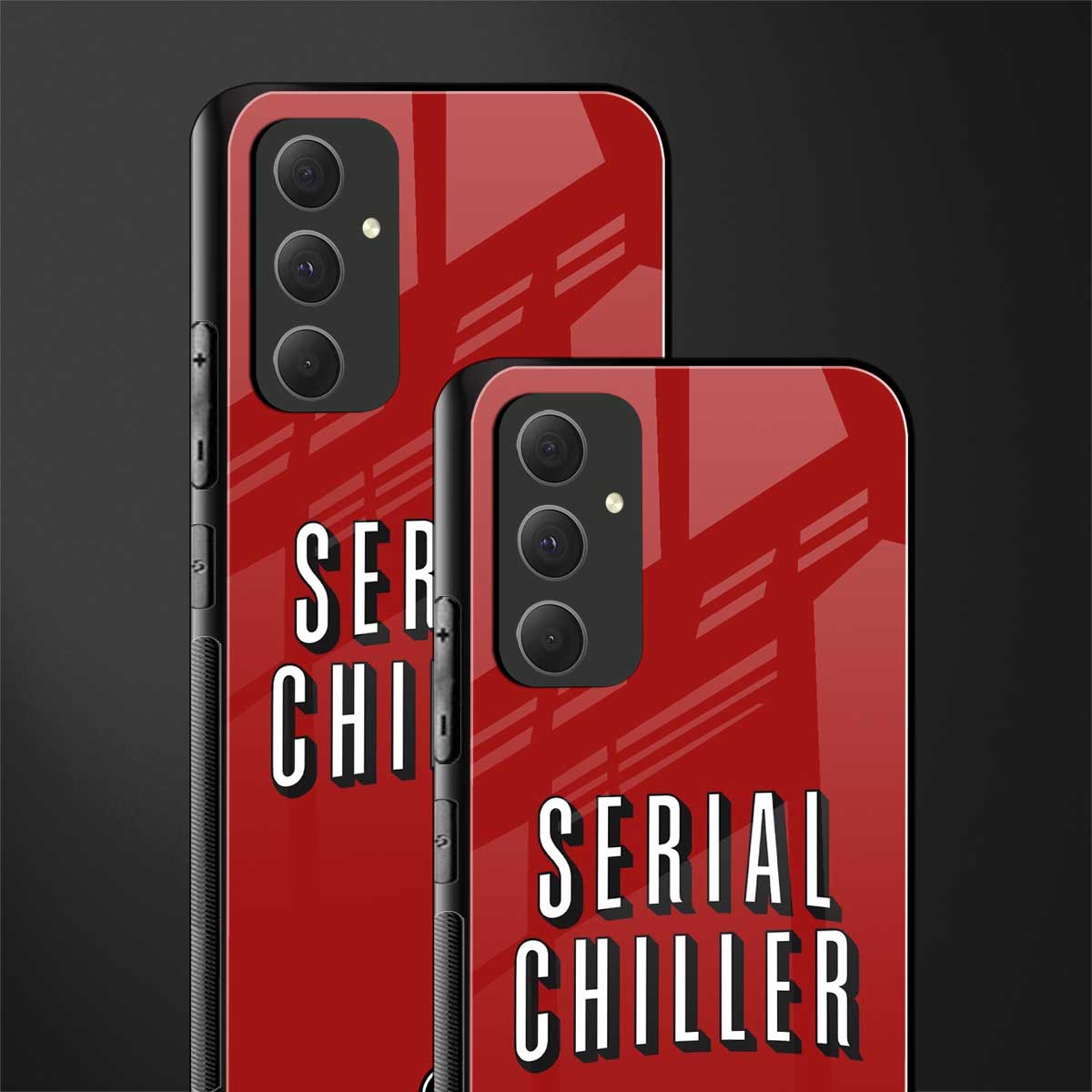 serial chiller netflix back phone cover | glass case for samsung galaxy a54 5g