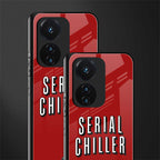 serial chiller netflix back phone cover | glass case for vivo t1 44w 4g