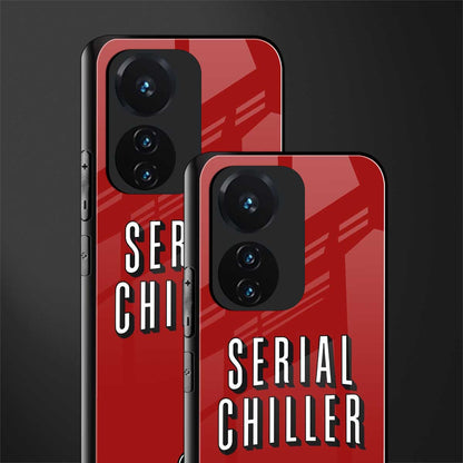 serial chiller netflix back phone cover | glass case for vivo t1 44w 4g