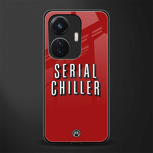 serial chiller netflix back phone cover | glass case for vivo t1 44w 4g