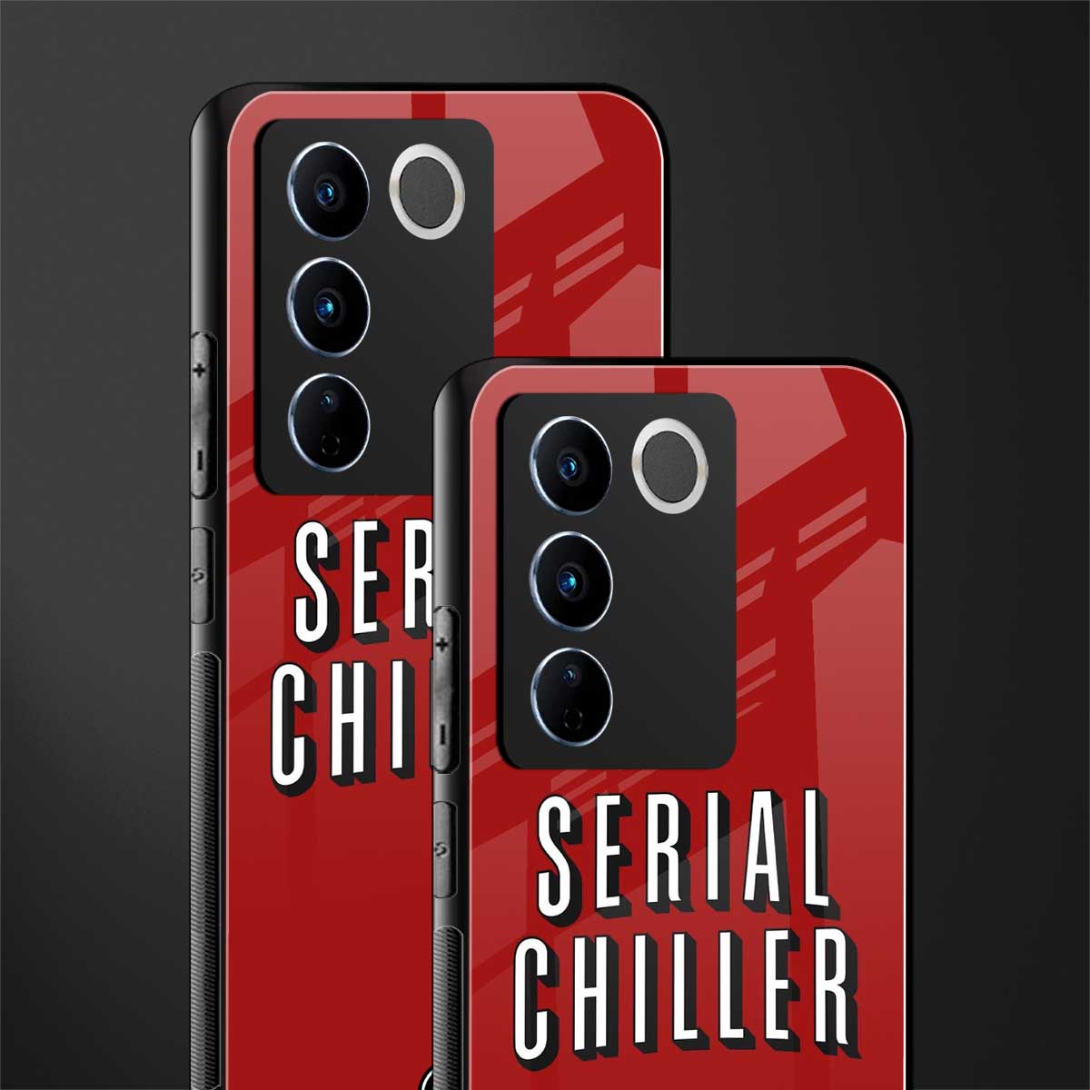 serial chiller netflix back phone cover | glass case for vivo v27 pro 5g