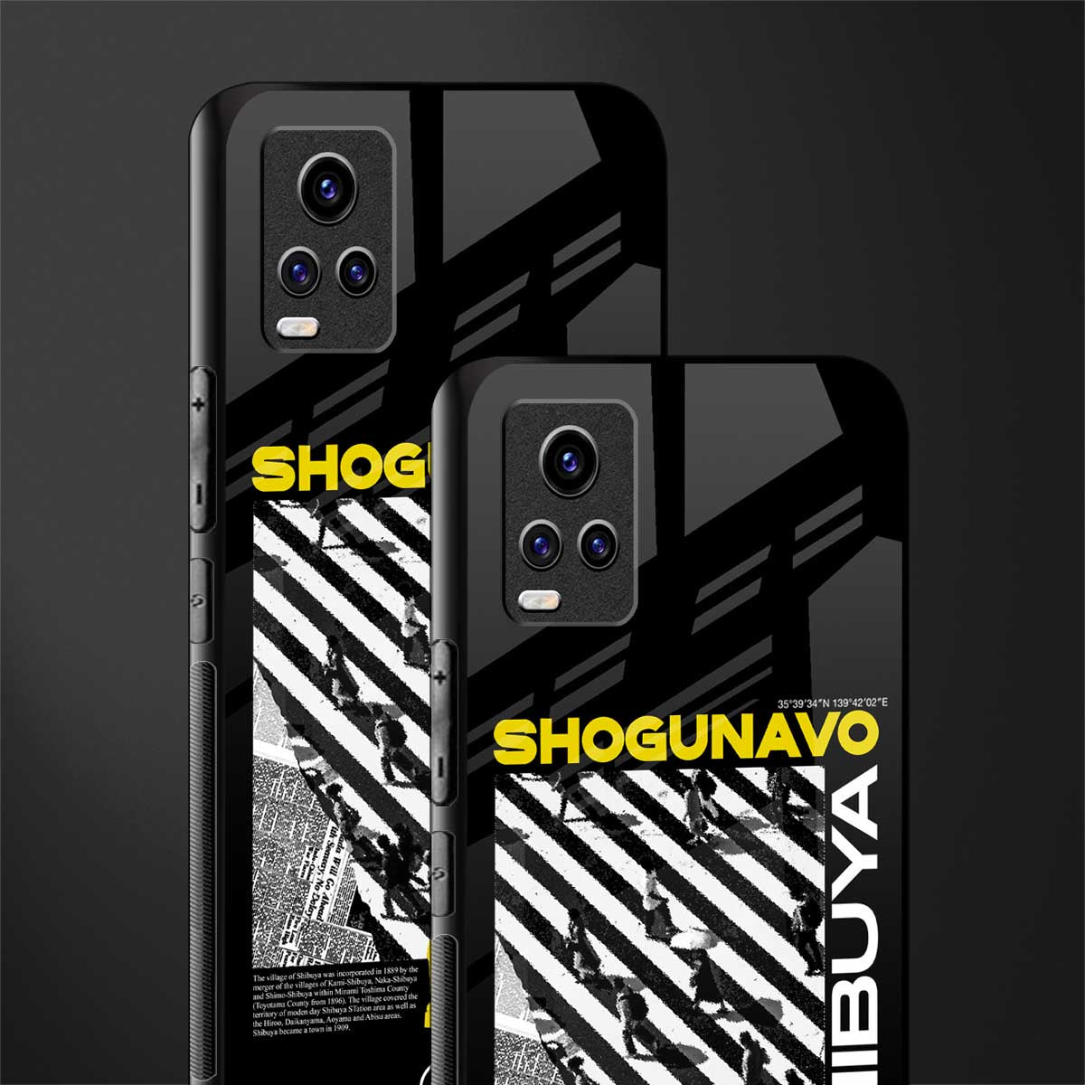 shogunavo shibuya back phone cover | glass case for vivo y73