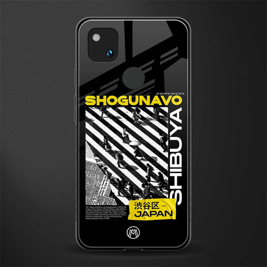 shogunavo shibuya back phone cover | glass case for google pixel 4a 4g