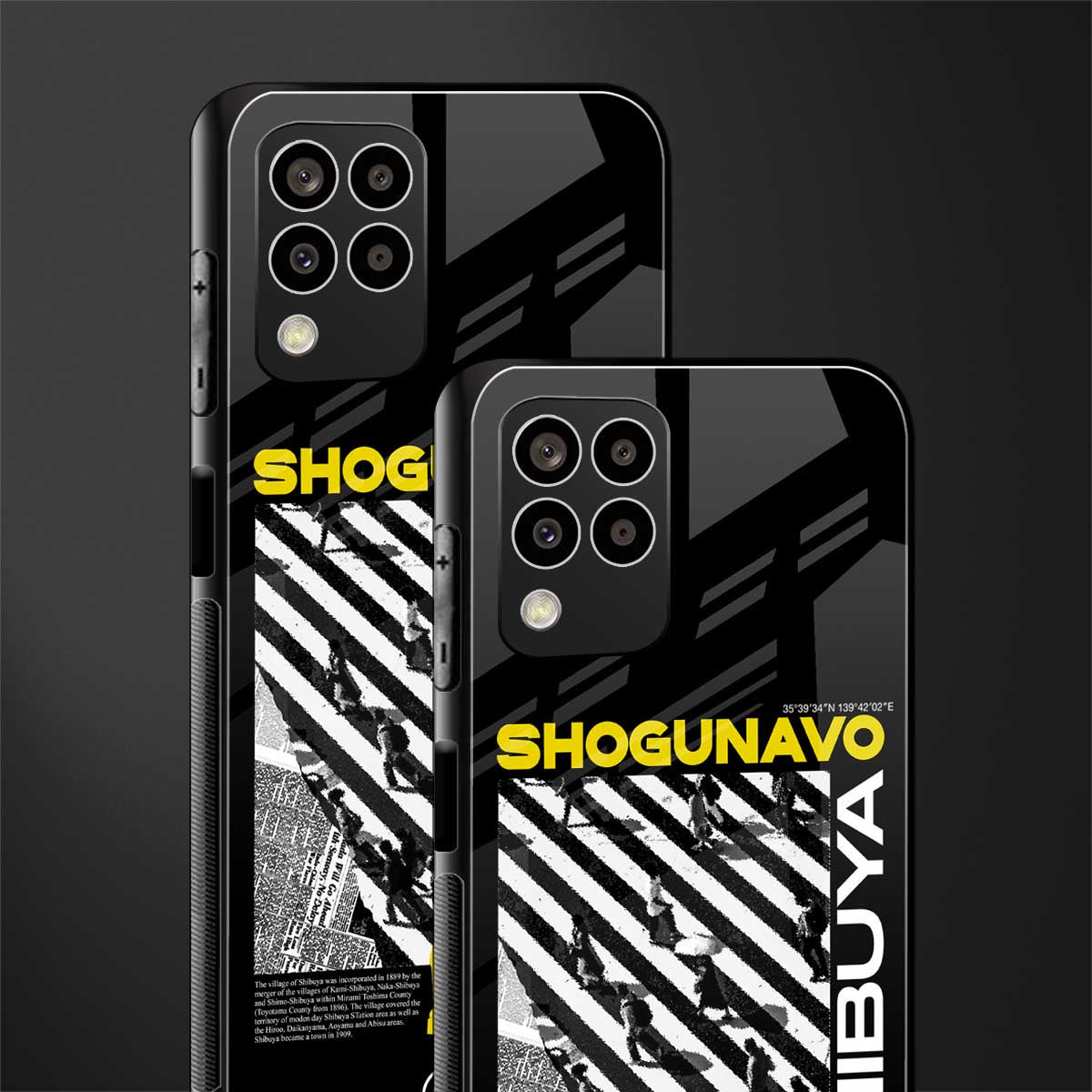 shogunavo shibuya back phone cover | glass case for samsung galaxy m33 5g