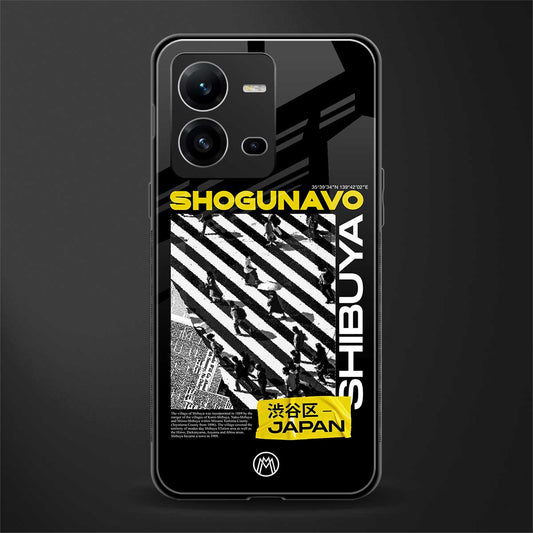 shogunavo shibuya back phone cover | glass case for vivo v25-5g