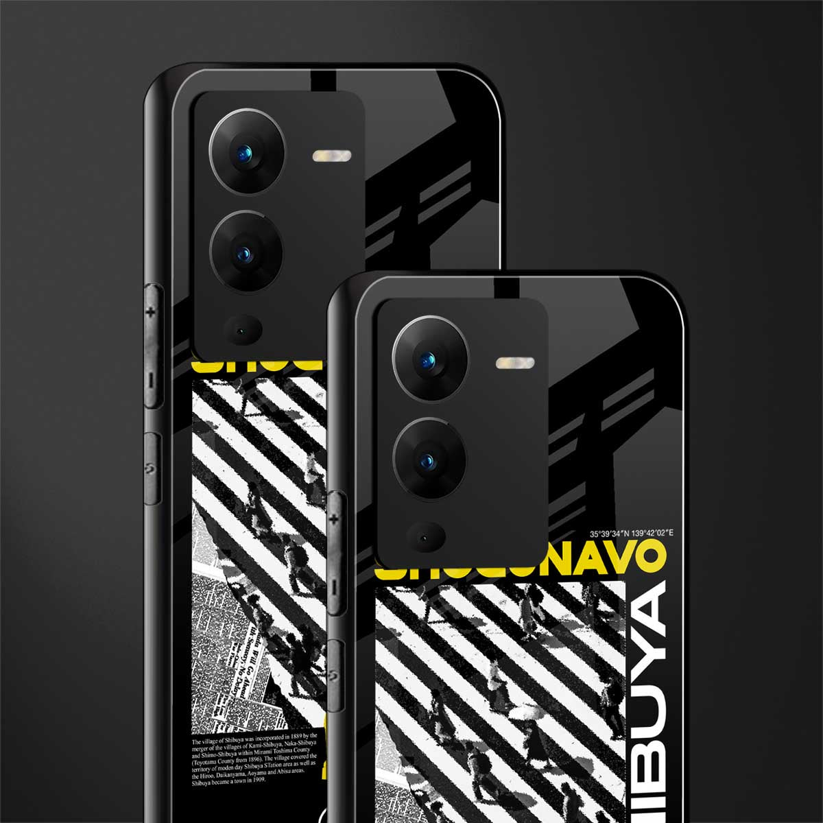 shogunavo shibuya back phone cover | glass case for vivo v25 pro 5g