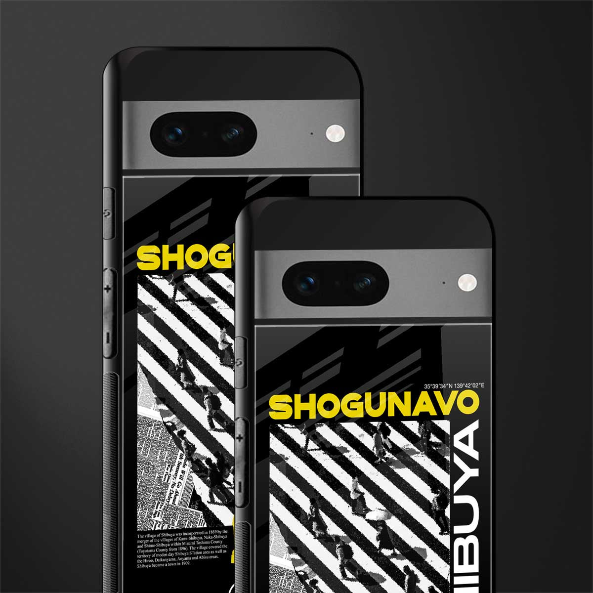 shogunavo shibuya back phone cover | glass case for google pixel 7