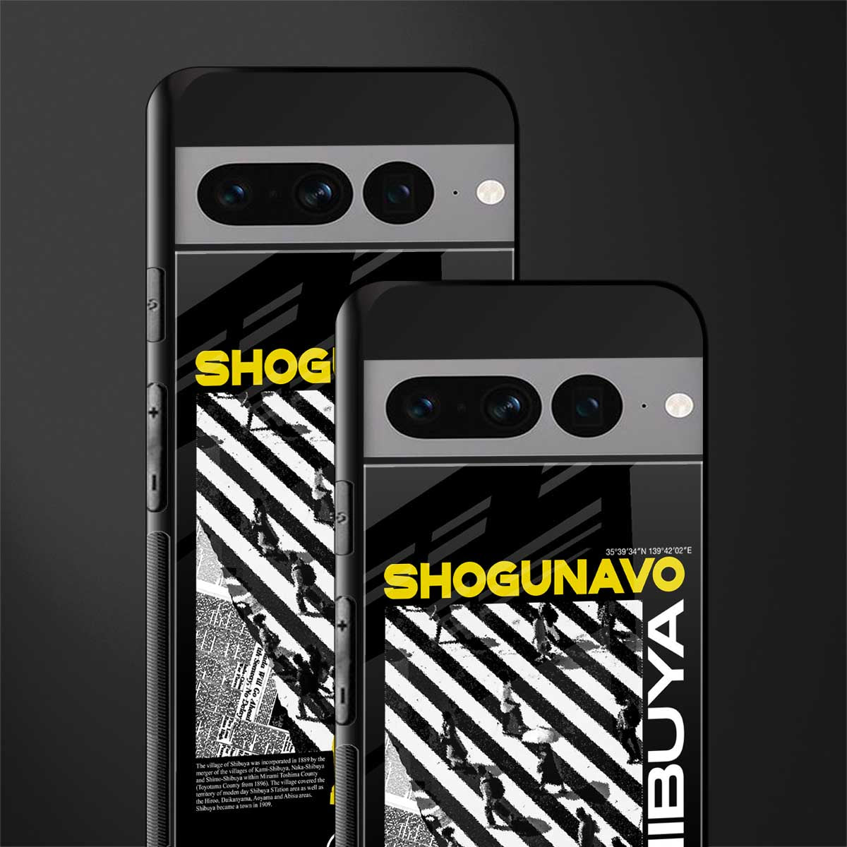shogunavo shibuya back phone cover | glass case for google pixel 7 pro