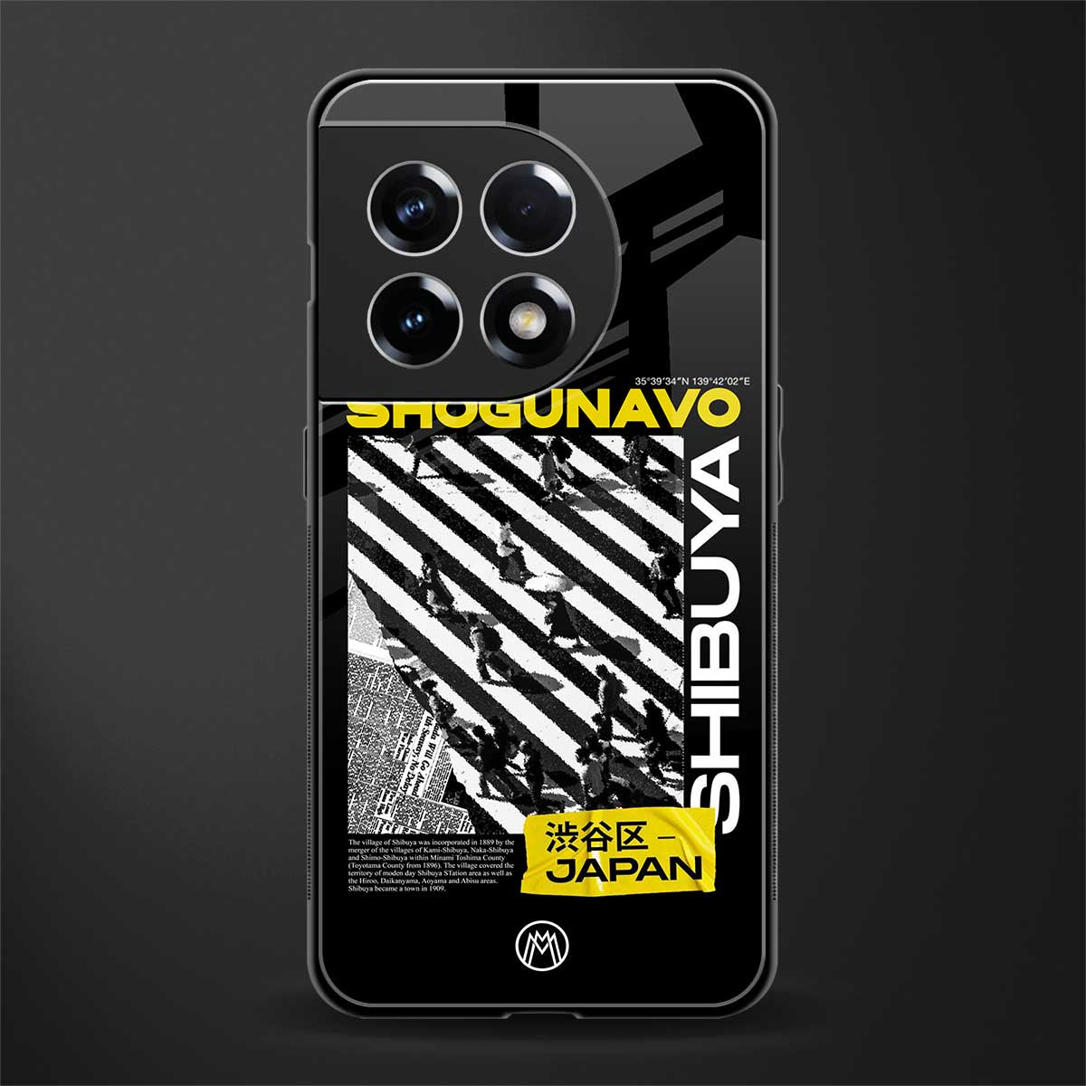 shogunavo shibuya back phone cover | glass case for oneplus 11r