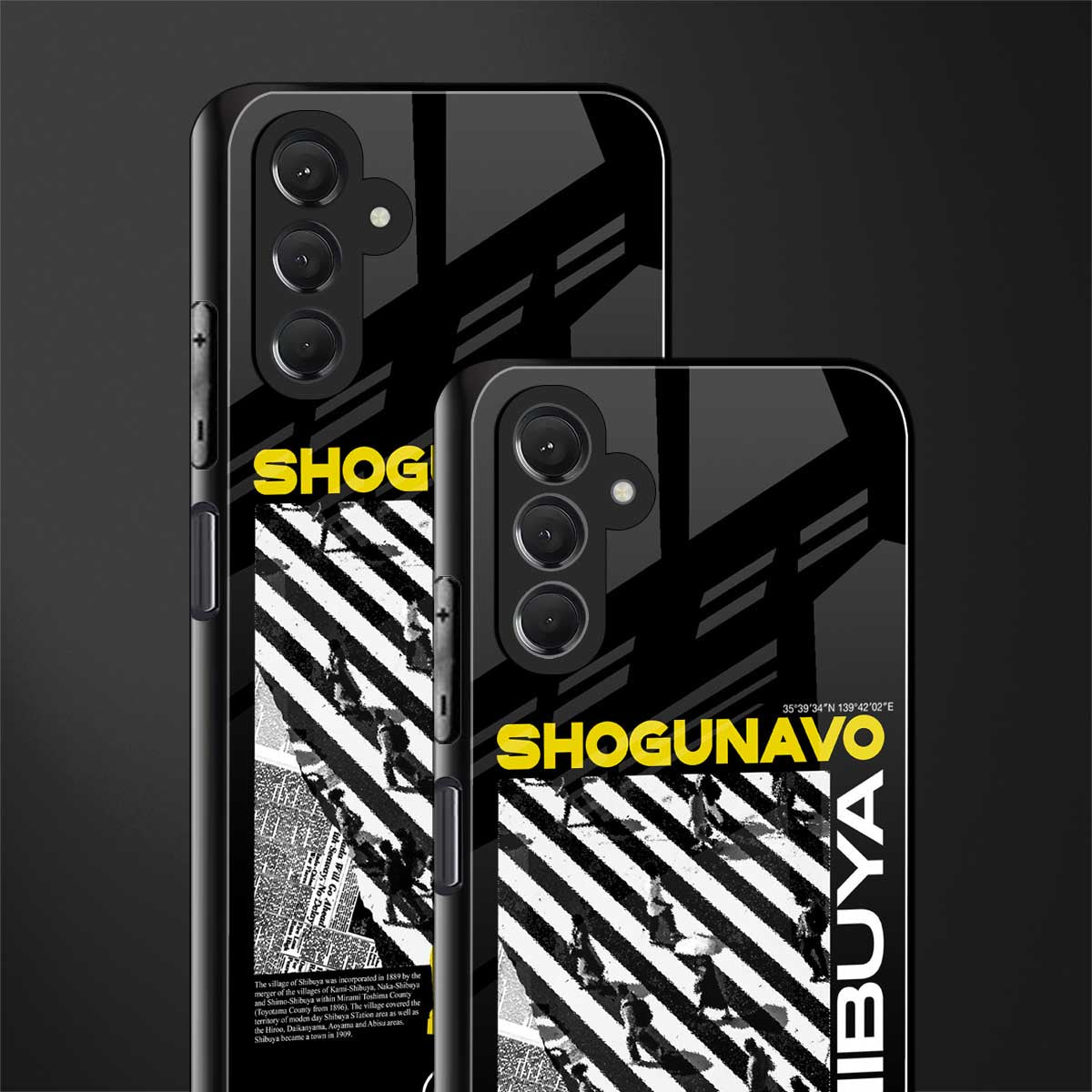 shogunavo shibuya back phone cover | glass case for samsun galaxy a24 4g