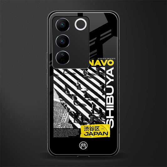 shogunavo shibuya back phone cover | glass case for vivo v27 pro 5g