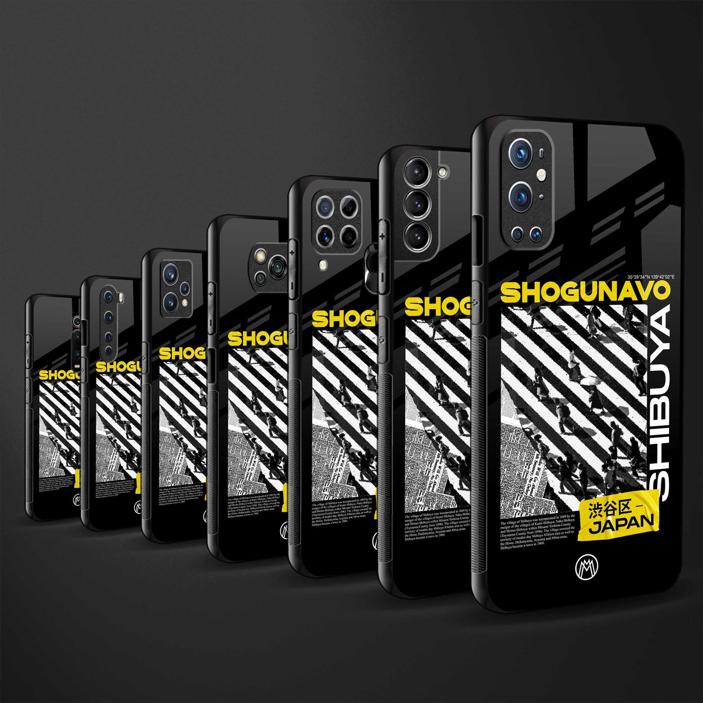 shogunavo shibuya back phone cover | glass case for vivo t1 44w 4g