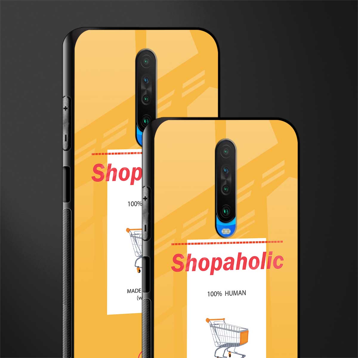 shopaholic glass case for poco x2 image-2