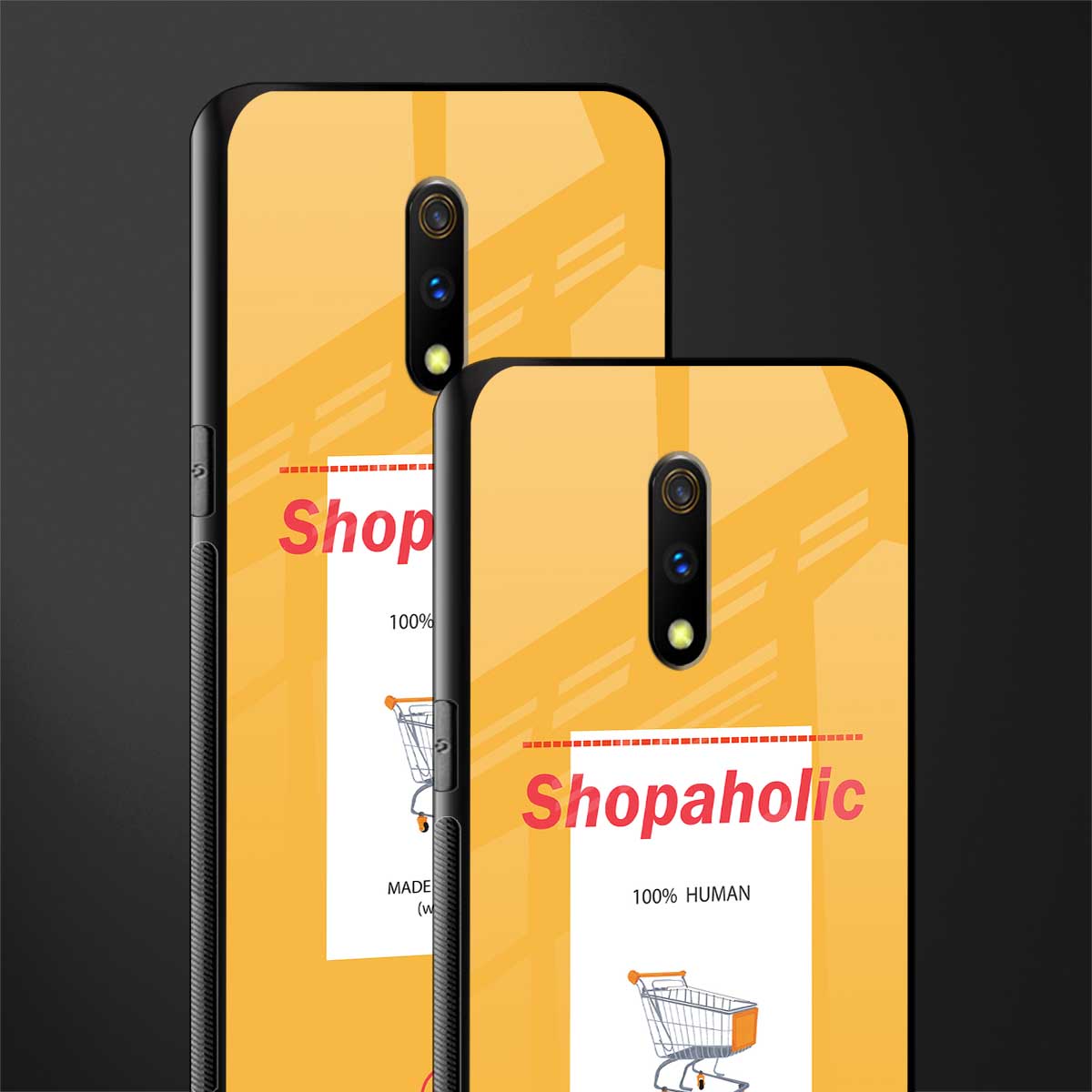 shopaholic glass case for realme x image-2