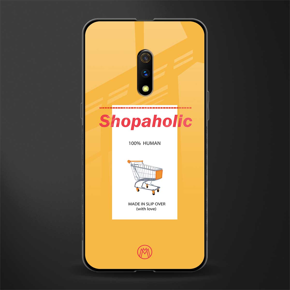 shopaholic glass case for realme x image