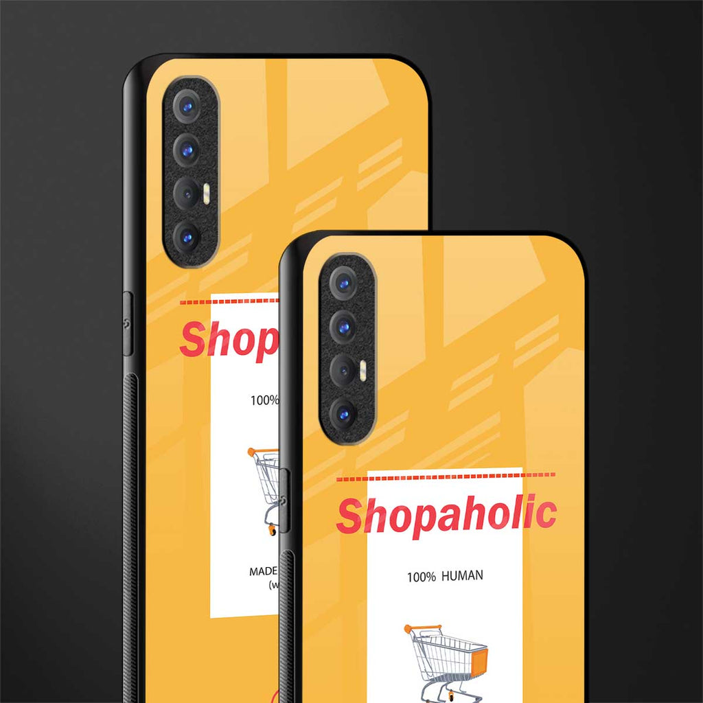 shopaholic glass case for oppo reno 3 pro image-2